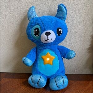Blue Plush Star Belly Toy with light up Star